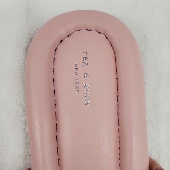 RAG & BONE LEWIS LEATHER WOVEN SUEDE SANDALS LADIES SIZE 37.5 NWOB - Picture 5 of 16